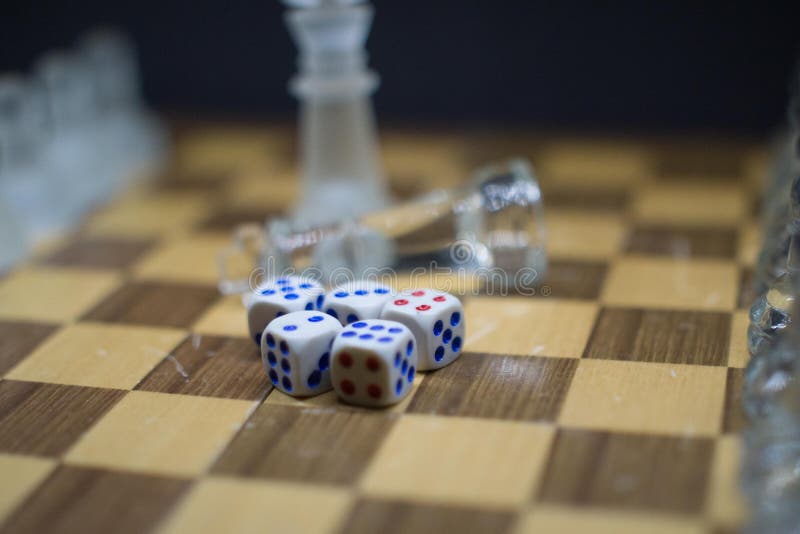 A set of 5 Dices royalty free stock image