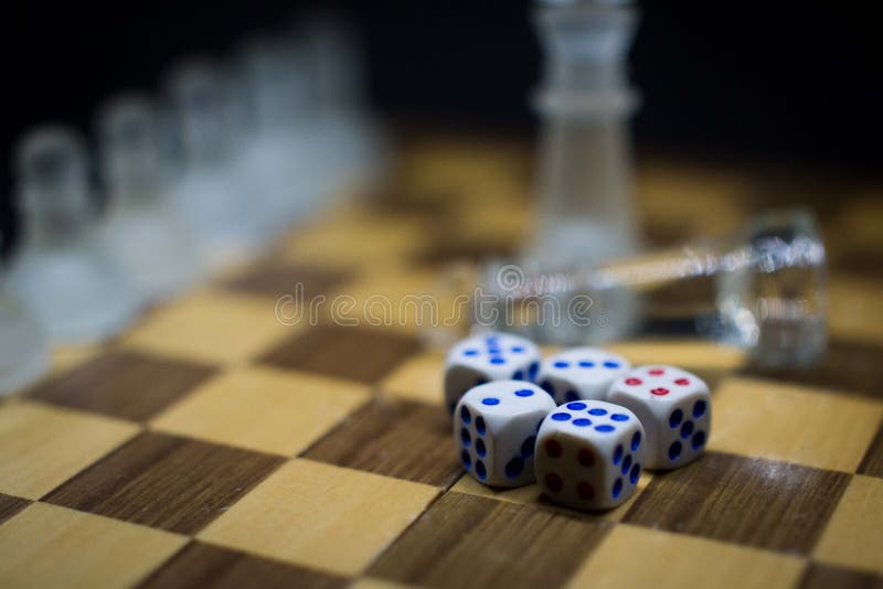 A set of 5 Dices royalty free stock photography