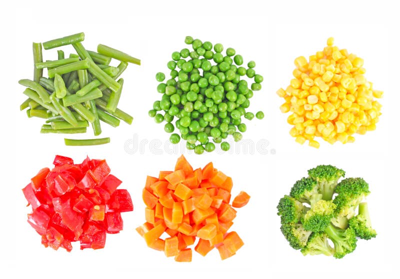 Set of Different Frozen Vegetables Stock Photo Image of health, healthy 23763914