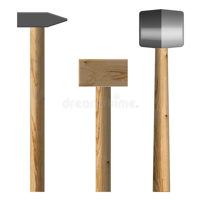 Set of Different Hammers, Vector Illustration Stock Vector Illustration of hammer, industry