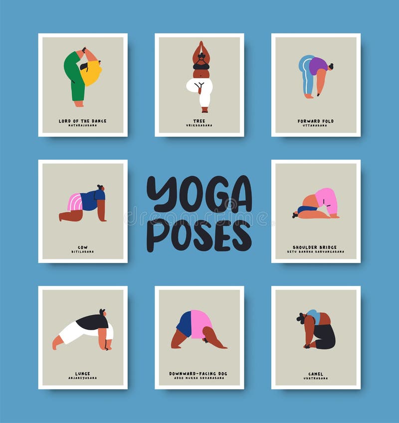 Yoga Poses Guide with Illustration Diagrams – WorkoutLabs
