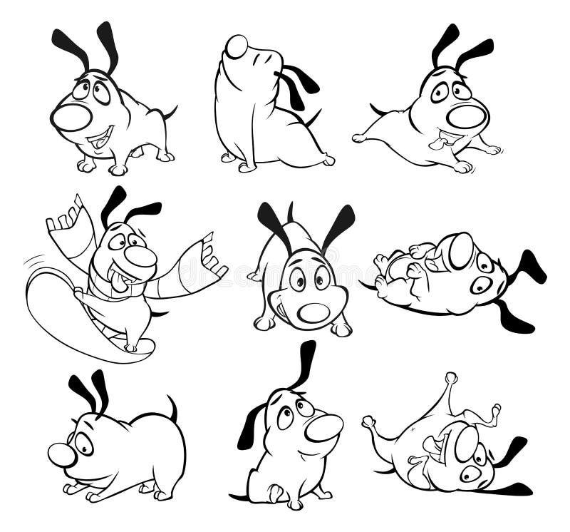 Vector Illustration of a Cute Cartoon Character Hunting Dog for You Design and Computer Game. Coloring Book Outline Stock Vector - Illustration of friend, outline: 169852286 Vector Illustration of a Cute Cartoon Character Hunting Dog for You Design and Computer Game. Coloring Book Outline Stock Vector - Illustration of friend, outline: 169852286