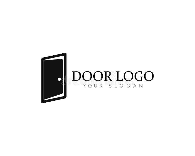 Set of Door Logo Template Vector Icon Illustration Stock Vector