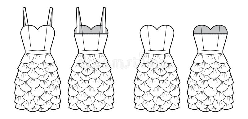 Technical Drawing Dresses Stock Illustrations – 568 Technical Drawing ...