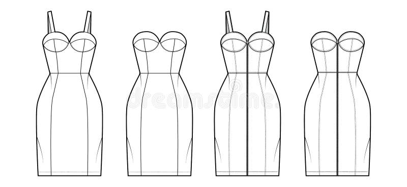 Technical Drawing Dresses Stock Illustrations – 568 Technical Drawing ...