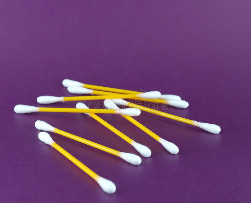 Set of ear cotton sticks stock photo. Image of cleaning 23839146
