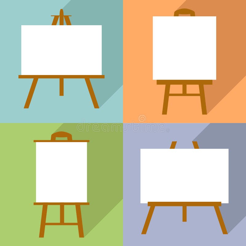 Blank Poster Easel Stock Illustrations – 2,281 Blank Poster Easel