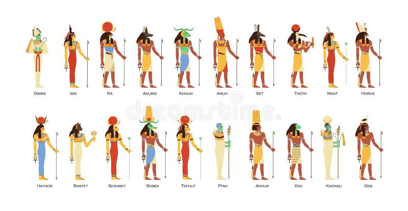 Story of the Main Egyptian Gods: Ra, Horus, Osiris, Seth, Anubis, Bastet