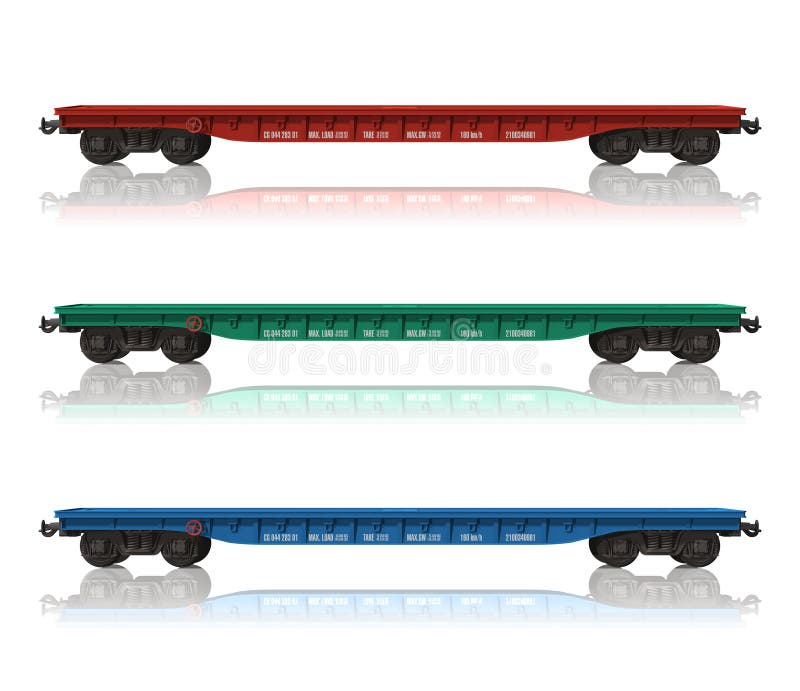 Set Eisenbahn flatcars