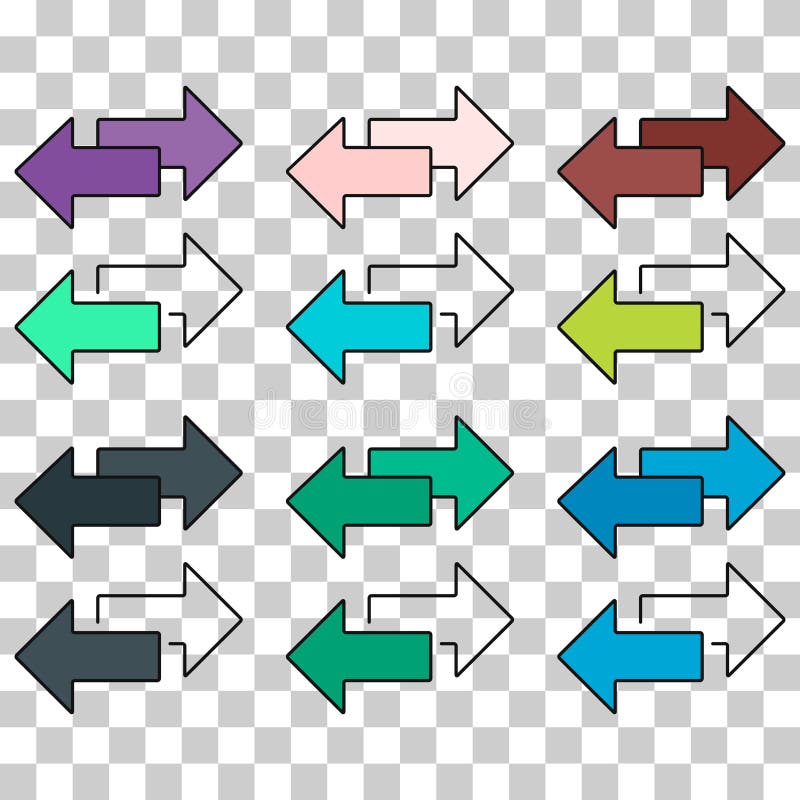 Set of Exchange arrow transfer icon,swap web button design, move symbol vector illustration vector illustration