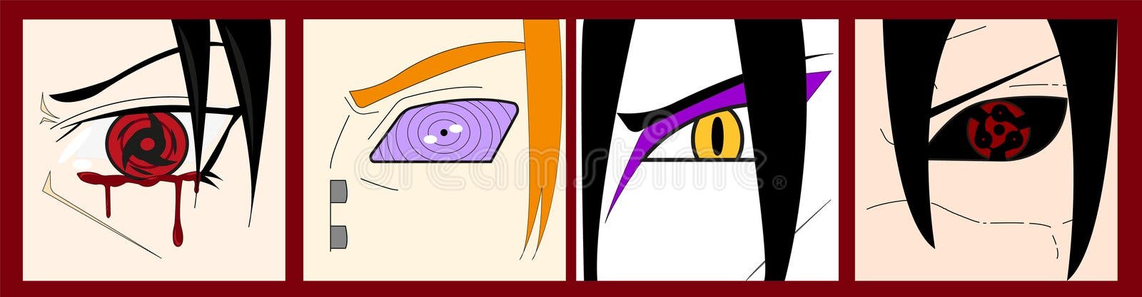 Naruto Sharingan/Rinnegan Vector Set