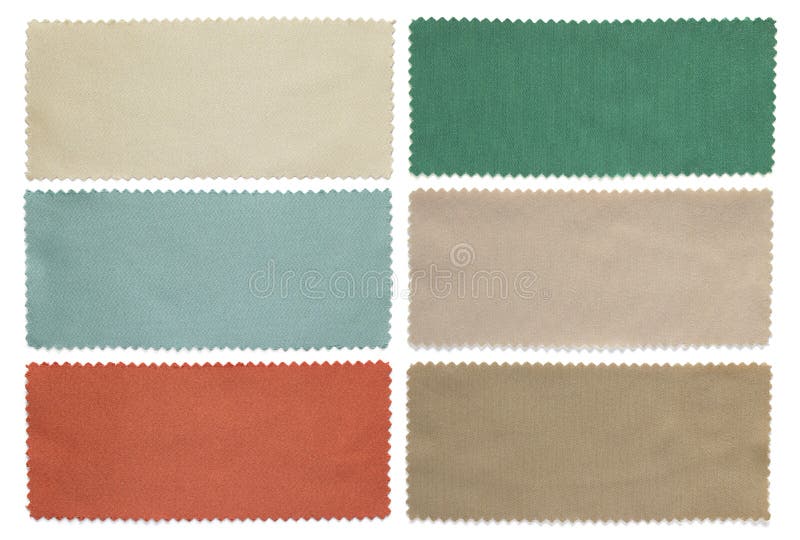 Set of fabric swatch samples