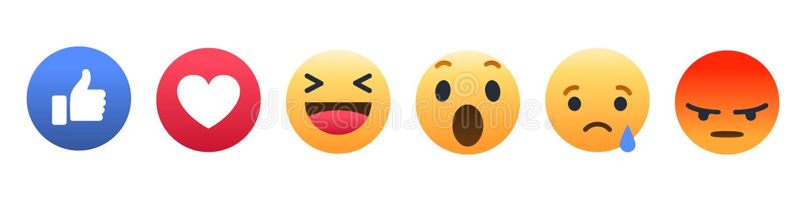 Premium Vector  Flat emoji icon reaction