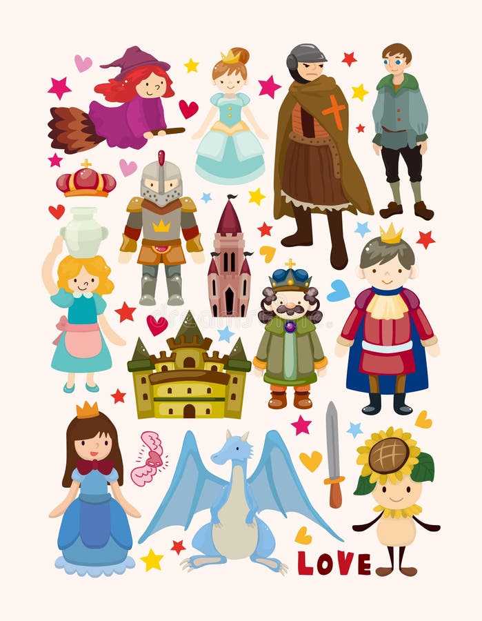 Fairy tale characters set Royalty Free Vector Image