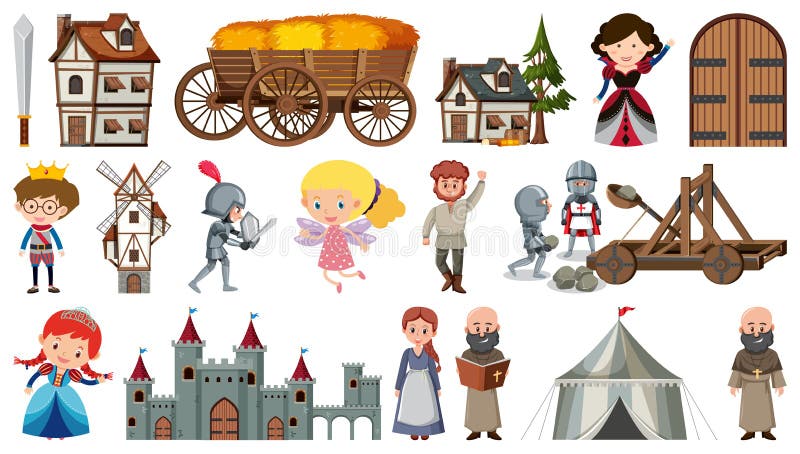 Set Of Fantasy Cartoon Characters Stock Vector Illustration Of Set Of Fantasy Cartoon Characters Stock Vector Illustration Of
