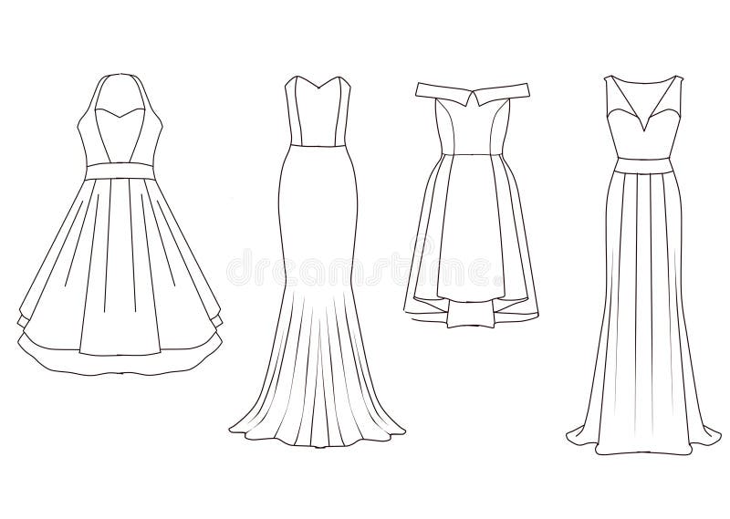 Blank clothing templates Royalty Free Vector Image