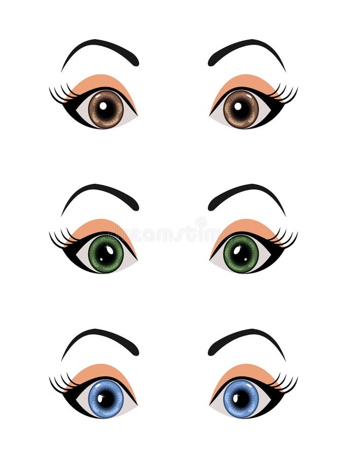 Anime male eyes stock vector. Illustration of blue, eyesight - 33984003