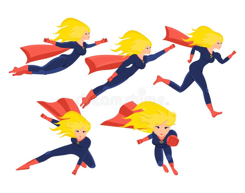 Superhero Action Icon Set Superhero Character Stock Vector (Royalty Free)  466565735 | Shutterstock