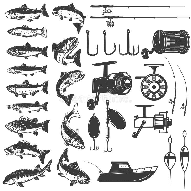 Fishing Icons Stock Illustrations – 17,969 Fishing Icons Stock