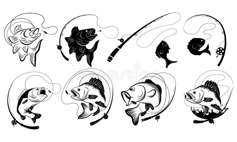 Fish Hooked Stock Illustrations – 285 Fish Hooked Stock