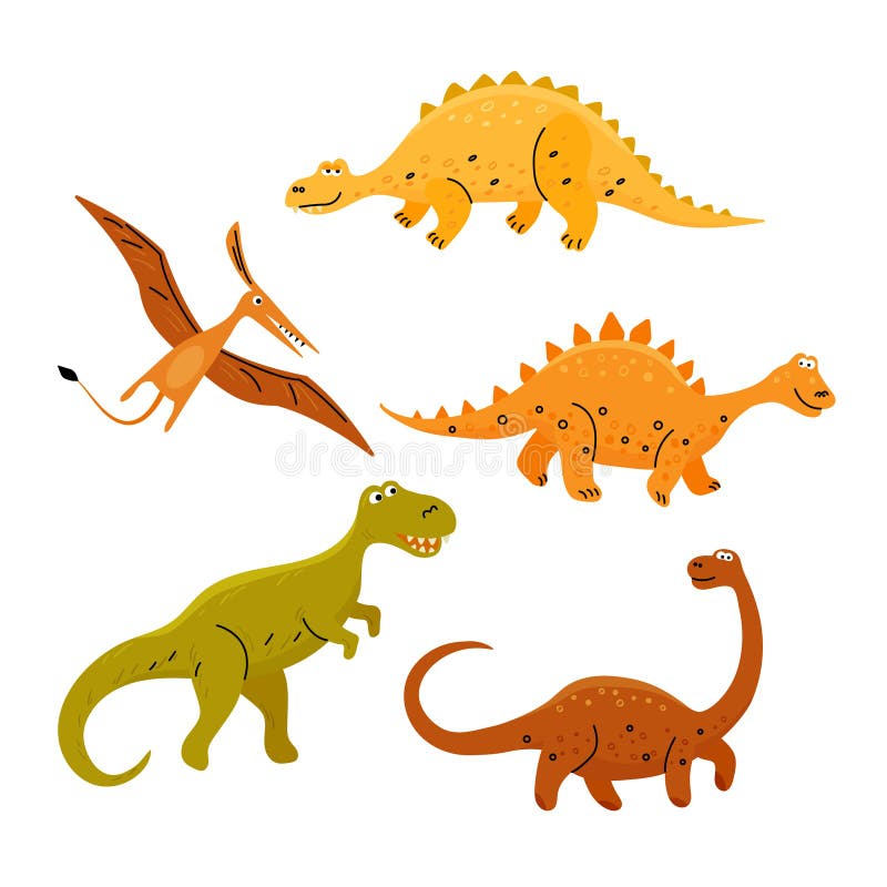 Five Dinosaurs Maze Game stock vector. Illustration of background ...