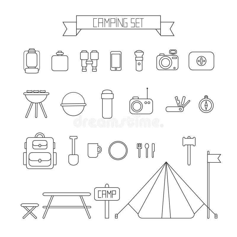 99,100+ Camping Equipment Stock Illustrations, Royalty-Free Vector