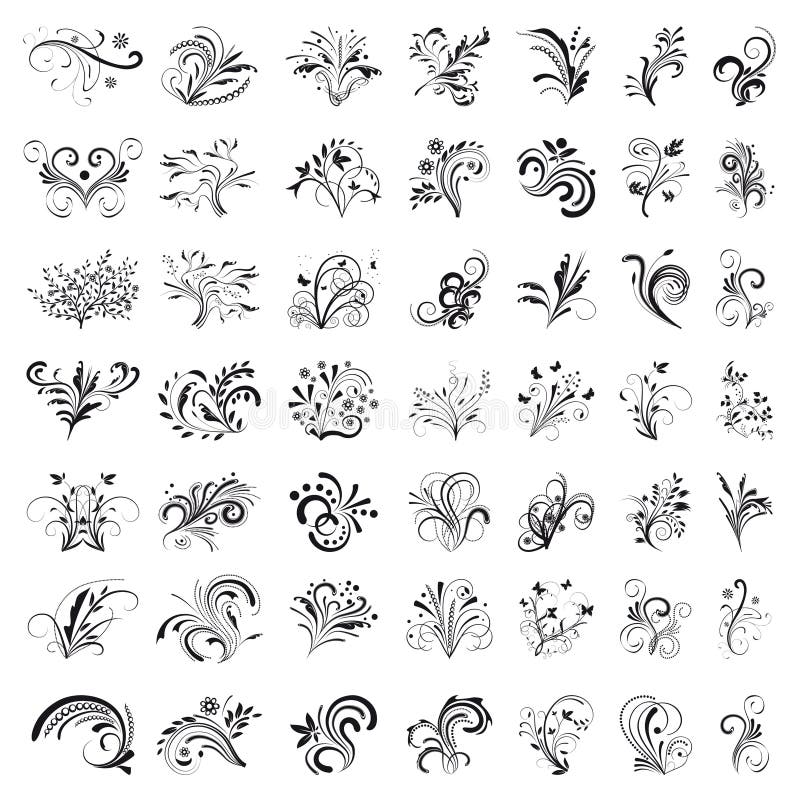 Tribals stock vector. Illustration of floral, flourishes - 4086717