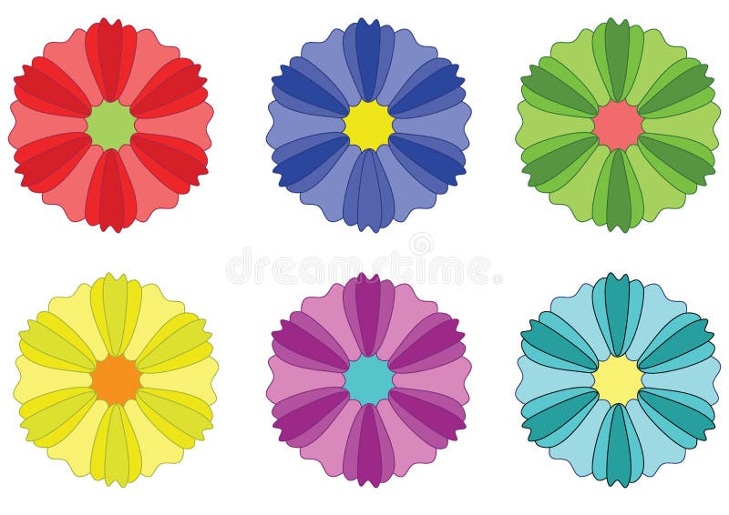 Colors symbols flowers, format vector and jpg. Colors symbols flowers, format vector and jpg.