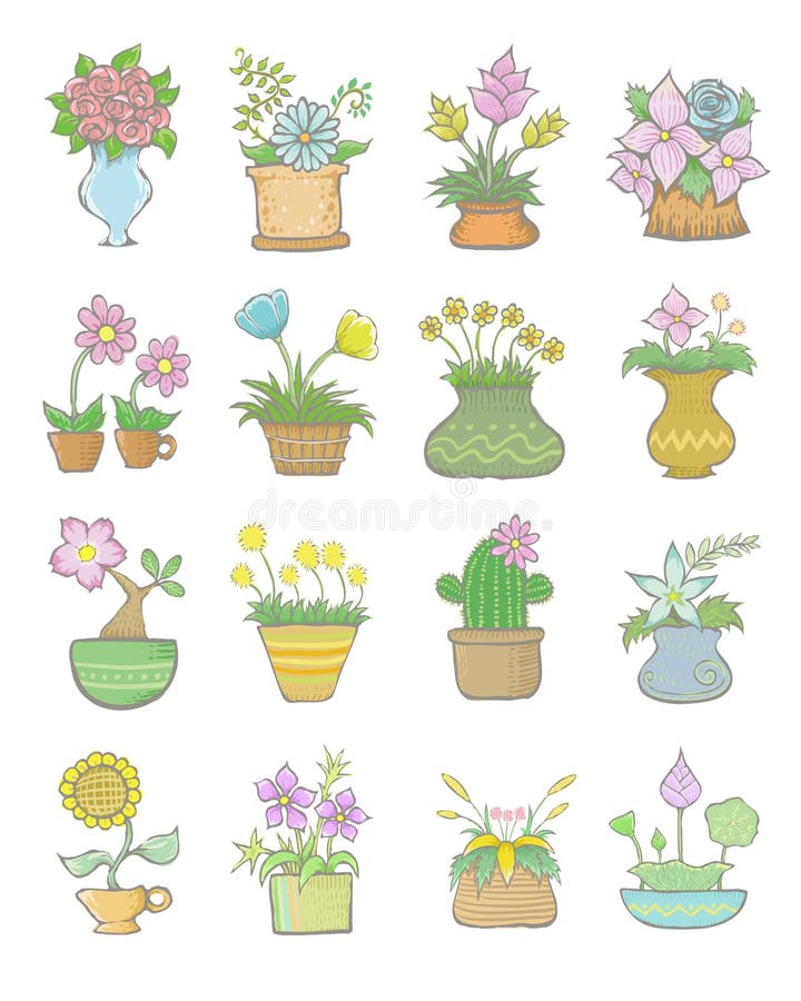 Cartoon Flower Pots Stock Illustrations – 6,677 Cartoon Flower Pots Stock  Illustrations, Vectors & Clipart - Dreamstime