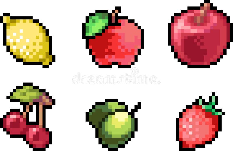 PIXEL ART FRUIT COLLECTION