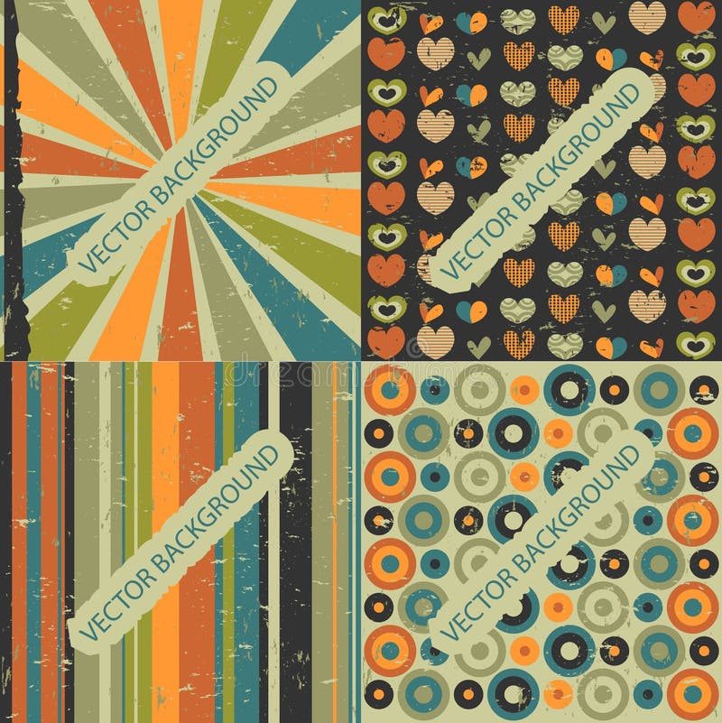 Set of four backgrounds stock vector. Illustration of circle 27674964