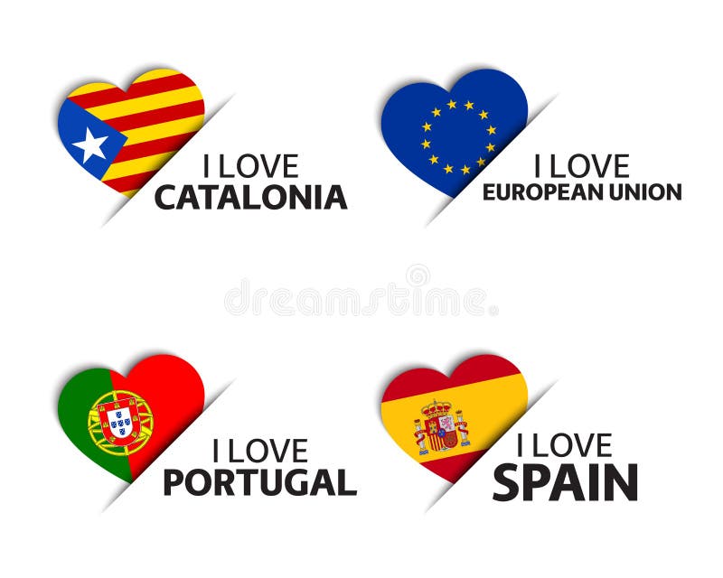 Flag Spanish-Catalan heart