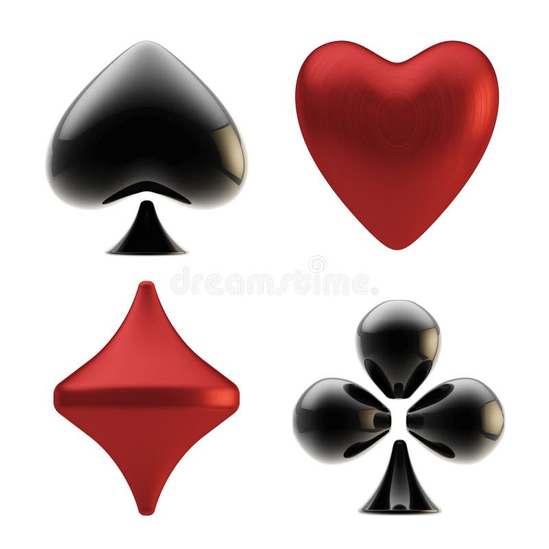 Playing Card Suit Icon Symbol Set Icon Isolated On White Background Vector  Illustration Stock Illustration - Download Image Now - iStock