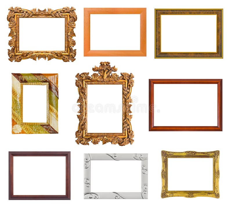 Vintage art frames stock photo. Image of design, empty 16525464