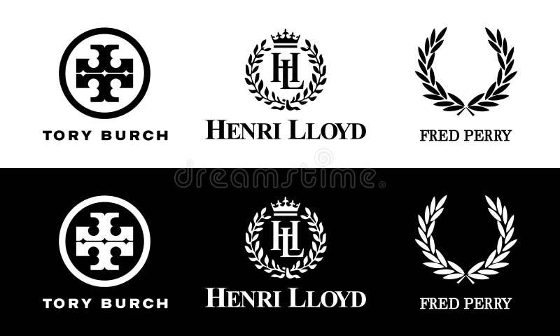 logos of famous brands, icons with company logos, set of icons