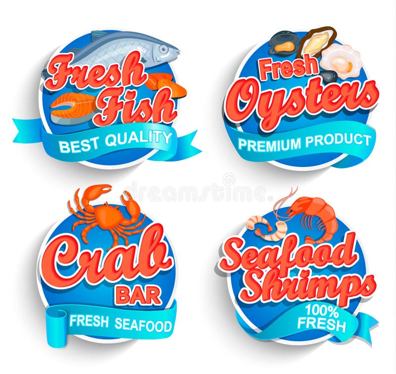 Seafood Logo Stock Illustrations – 60,252 Seafood Logo Stock