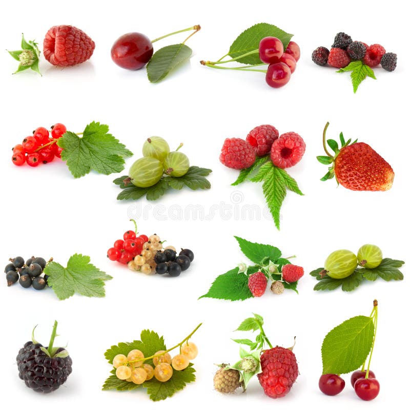 Set of fruits