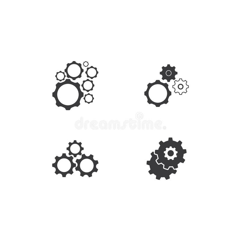 Set of Gear icon stock vector. Illustration of icon 223138416