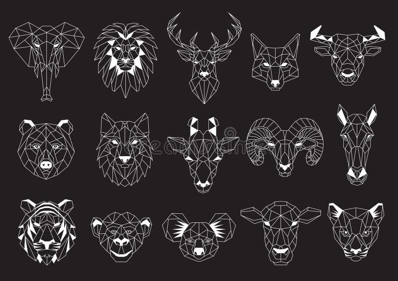 geometric animals designs