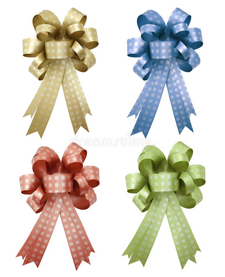 Set of Gift Ribbon and Bow Isolated Stock Photo Image of decorative