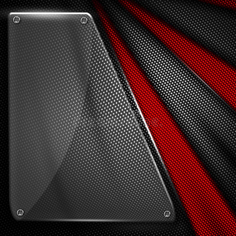 Set 8. glass on black and red carbon fiber. vector illustration Set 8. glass on black and red carbon fiber. vector illustration