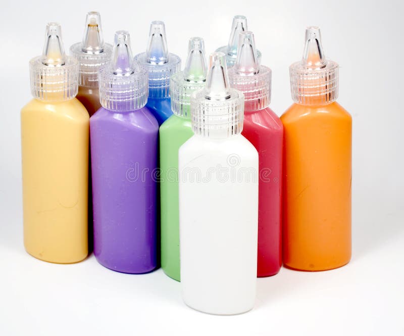 Set of glass deco paint in tubes