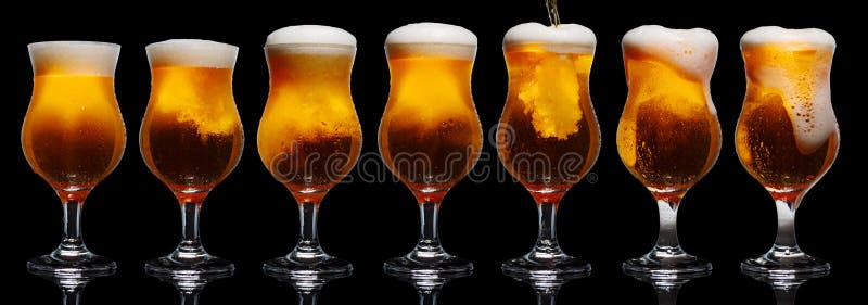 Set of Glasses of Beer