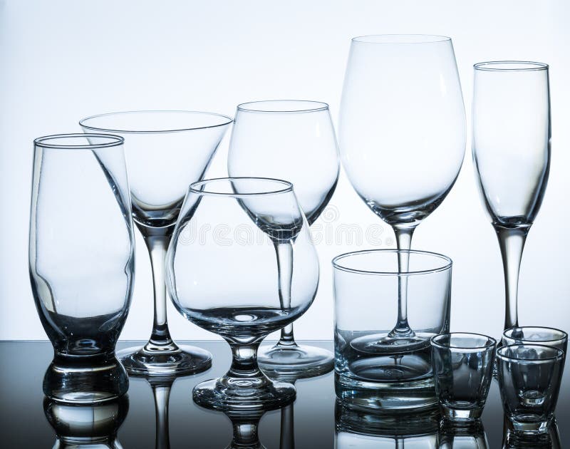 Set of glasses stock image. Image of party, crystal, luxury 60707983