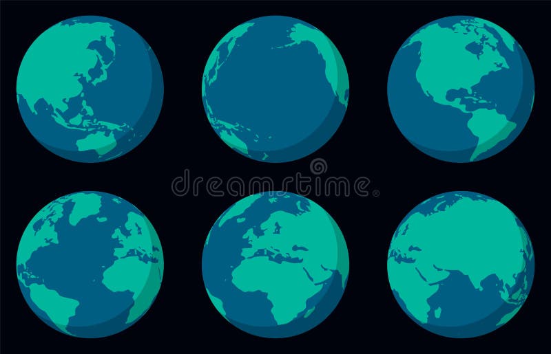 World Map with Countries Isolated on White Background. Vector ...