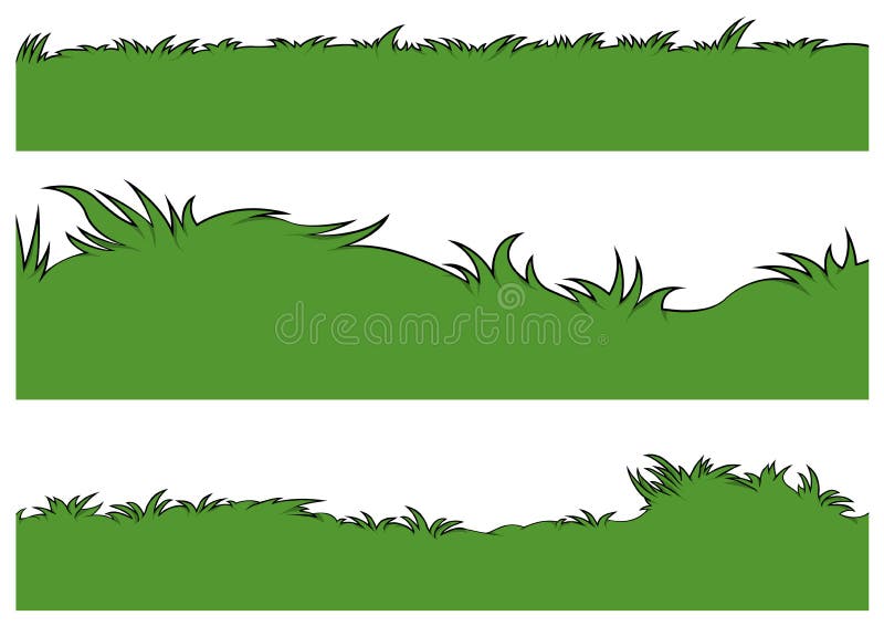 Set of Grassy Backgrounds stock vector. Illustration of design 250309123