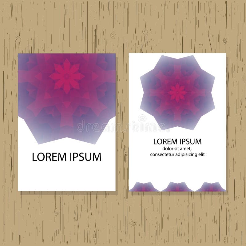 Set of Greeting Cards, Business Cards, Flyer. Cover Design Stock Vector Illustration of