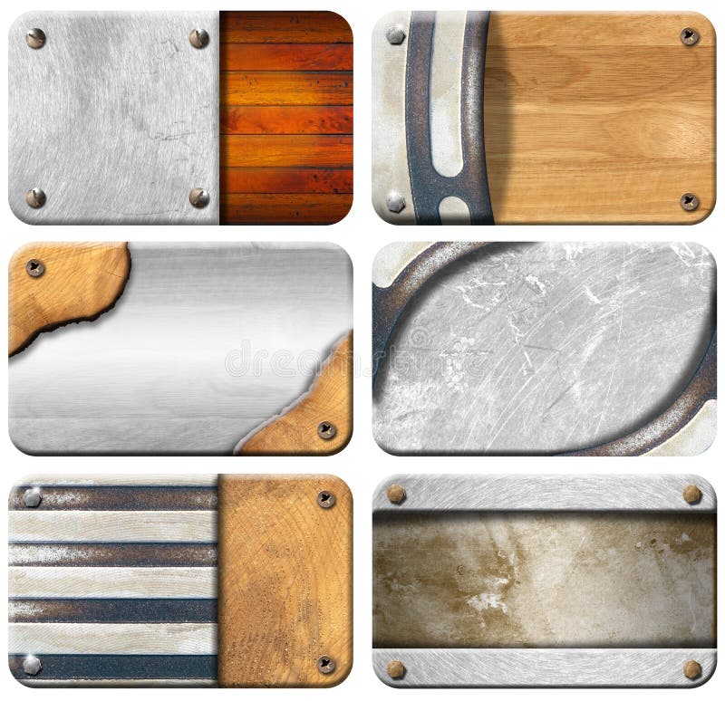 Set of Grungy Business Cards Backgrounds