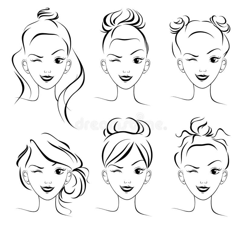 Hair Bun Stock Illustrations – 4,392 Hair Bun Stock Illustrations, Vectors  & Clipart - Dreamstime