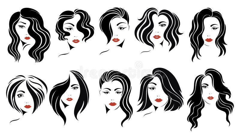 Hairstyles Women Stock Illustrations – 2,309 Hairstyles Women Stock  Illustrations, Vectors & Clipart - Dreamstime